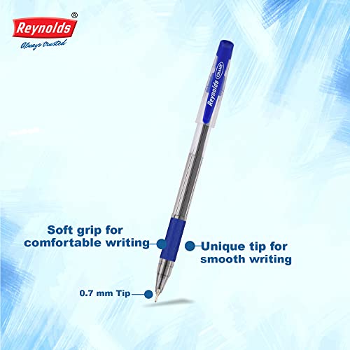 Reynolds Champ 0.7mm Ball Pen - 18 Blue, 4 Black & 3 Red, Pack of 25