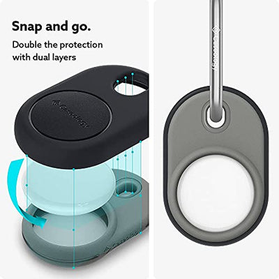 CASEOLOGY by Spigen Nano Pop Cover Case Compatible with Airtag - Black Sesame