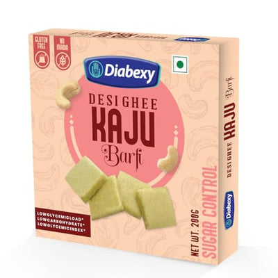 Diabexy Desi Ghee Sugar Free Kaju Barfi - 200g