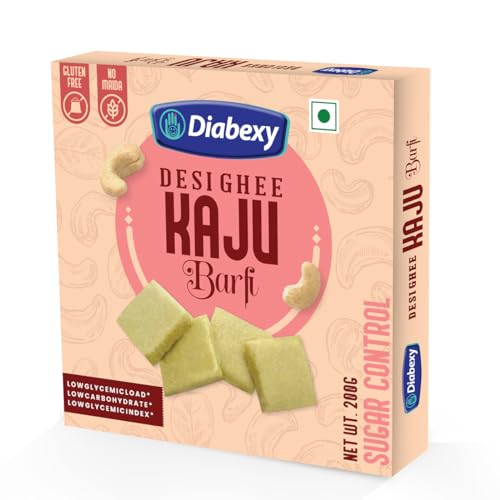 Diabexy Desi Ghee Sugar Free Kaju Barfi - 200g