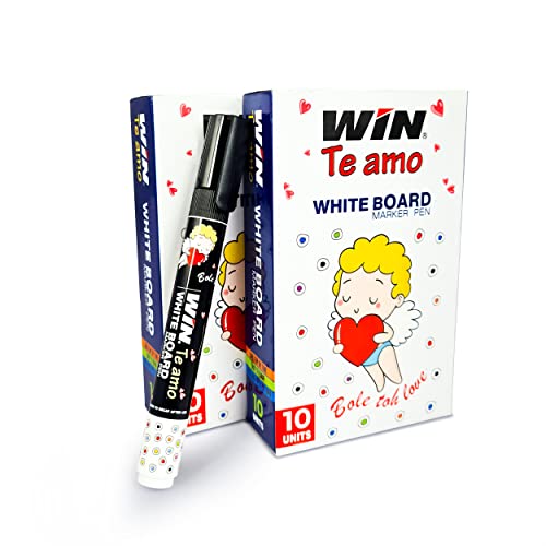 Win Te amo White Board Marker | 20 Pcs Black Ink