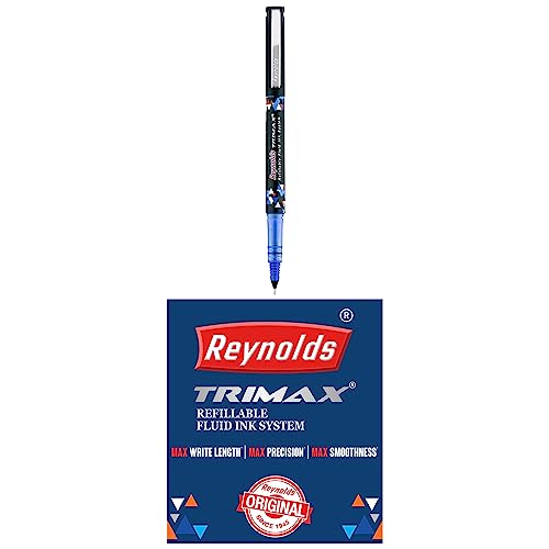 Reynolds Trimax 0.5mm Gel Pen -  Blue Ink, Pack of 5