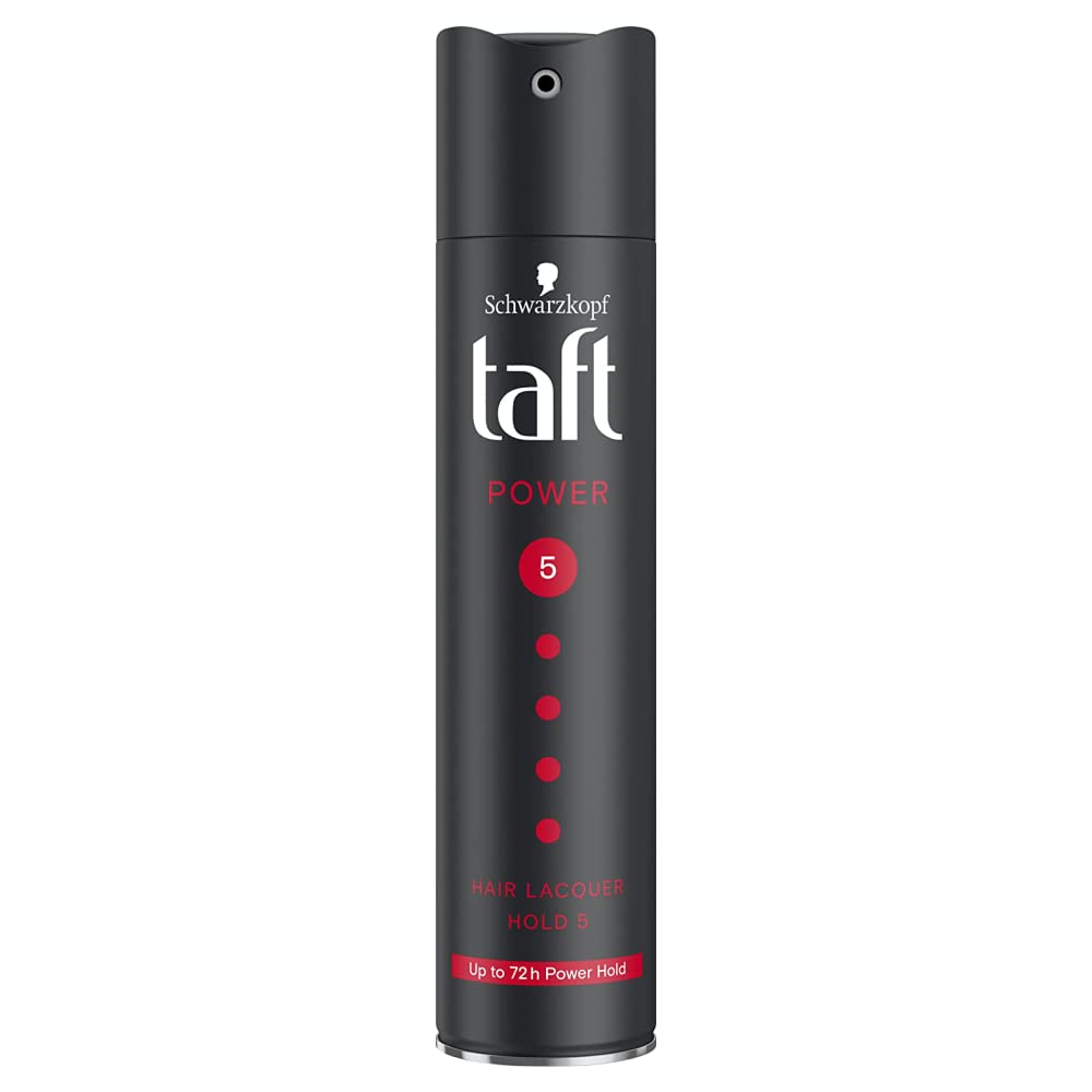 5Ks Schwarz Kopf Taft Power 5 Hair Lacquer Hold Up to 72 hours Power Hold | No Residues | No Weighting Down (250 ML)