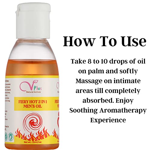 Vigini Fiery Hot Massage Oil for Men (25ml) – Natural and Powerful Formula for Men