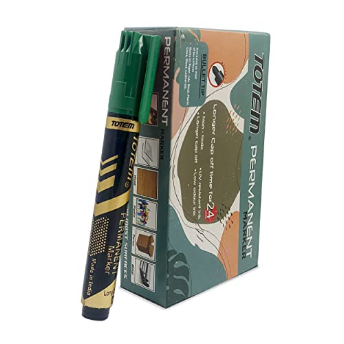 TOTEM Permanent Marker | 10 Pcs Green Ink