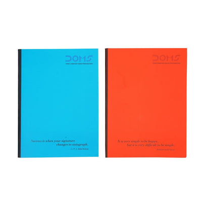 Doms Neon Series Soft Bound Notebook - Unruled