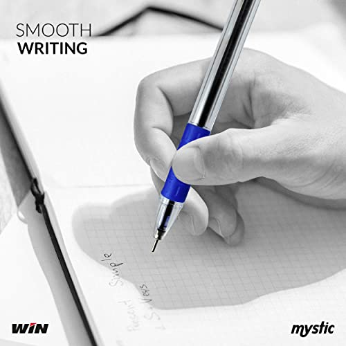 Win Mystic Ball Pen | Blue Ink, Pack Of 20 Pens