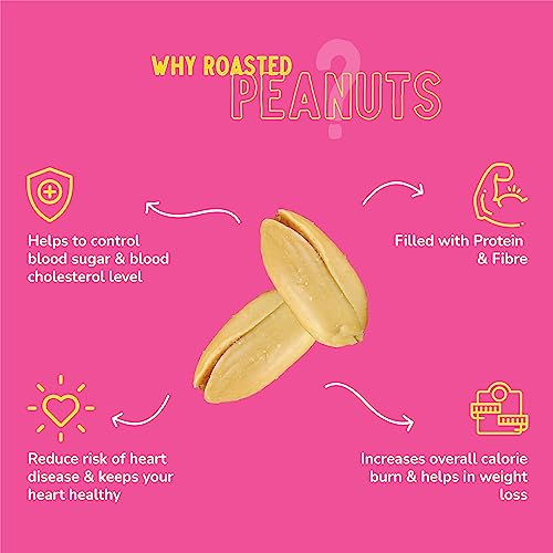 Rewynd Khari Sing Roasted Peanut | Pack of 4 (800gm) | Roasted Peanuts | High Protien & Low Carbs | Roasted Not Fried | 100% Veg | Healthy Snack for Anytime Snacking