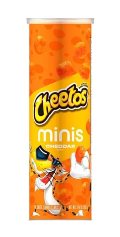 Cheetos Minis, Cheddar Flavored Canisters