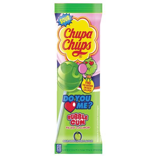 Chupa Chups Lollipop - Assorted Gum-Filled Lollipop, Display Hanger, 12g