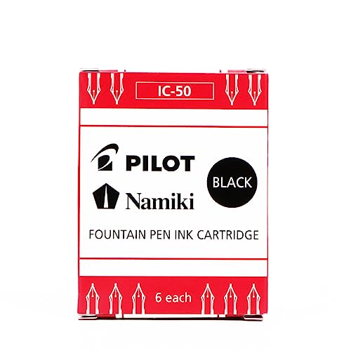Pilot Ink Cartridges -Pack of 6, Black