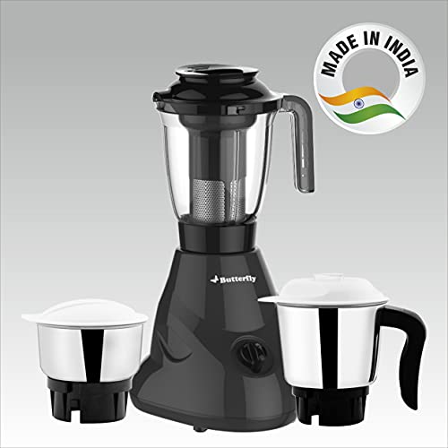 Butterfly Hero Plus Mixer Grinder 550 W, Grey, Small (Indian Plug)