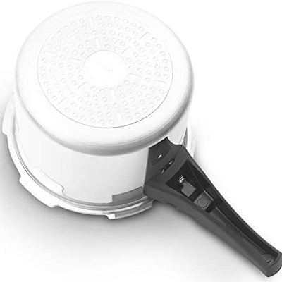 Butterfly Cordial Induction Base Aluminium Pressure Cooker with Outer Lid, 3 Litres, Silver (Indian Plug)