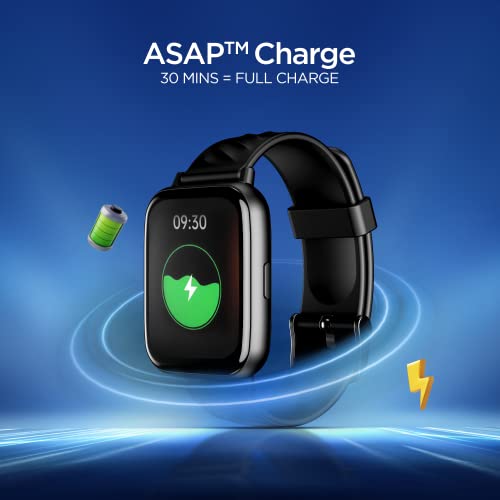boAt Wave Prime47 Smart Watch with 1.69" HD Display, 700+ Active Modes, ASAP Charge, Live Cricket Scores, Crest App Health Ecosystem, HR & SpO2 Monitoring(Matte Black)