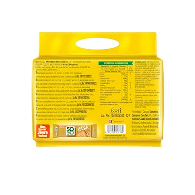 4x Britannia 50-50 Maska Chaska Biscuits, 300 g each - Pack of 4