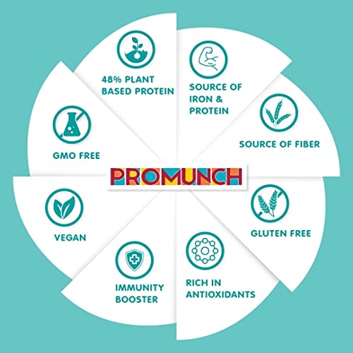 PROMUNCH Roasted Soya Snack - Pack of 2, Flavour: Noodle Masala and Cheese & Onion - 150G Each