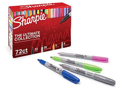 Sharpie Permanent Marker, Ultimate Pack, Assorted, 72 Markers
