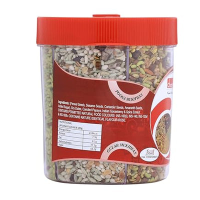 Chandan Mouth Freshener 5 in 1 Mix Mouth Fresheners Sweet Fennel Mix | Kashmiri, Special, Jet, Poona & Gulab Mukhwas, 8.82 oz / 250 g