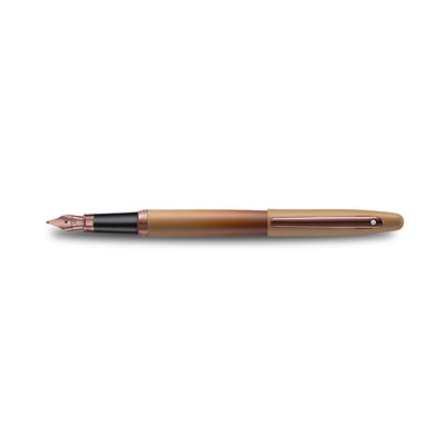 Sheaffer VFM 9428 Fountain Pen | Coffee Edition Matt Brown with Regal Brown PVD Trims | Medium Nib | Premium Coffee Brown Pen | Premium Fountain Pen