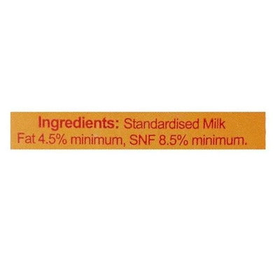 10x Amul Gold Milk Homogenized Standardized, 1L each - Pack of 10