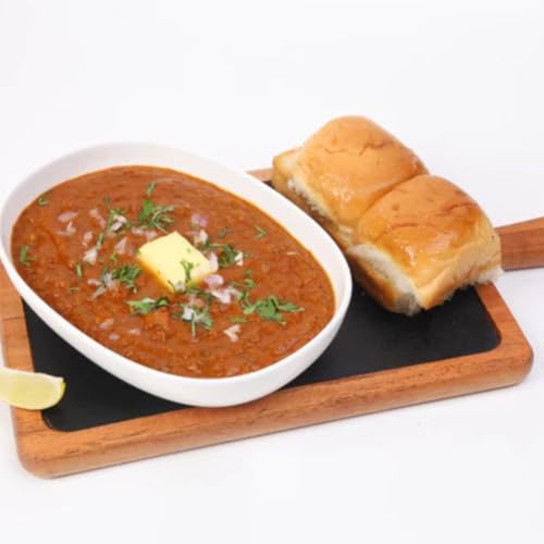 Happikery Instant Ready to Cook Pav Bhaji Gravy | Pav Bhaji Masala Curry Paste | Just Add Aloo (Potato) | Ready in 3 Mins | (Veg Mix, Upto 5-7 Servings) | Made with Ghee | No Preservatives | 1Kg