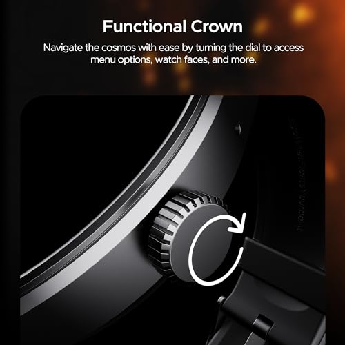 boAt Lunar Comet Smart Watch with 1.39" HD Display, Advanced Bluetooth Calling, Functional Crown, Multiple Sports Mode,100 Watch Faces, Heart Rate & SPO2 Monitoring,IP67(Active Black)