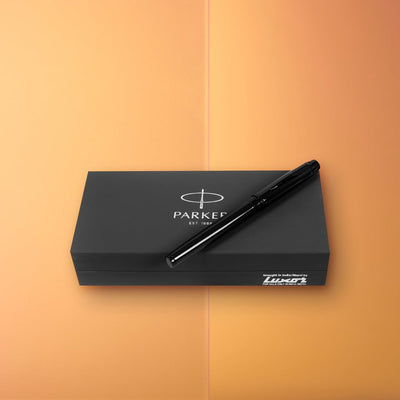 Parker Odyssey Laque Black Metal Trim Roller Ball Pen