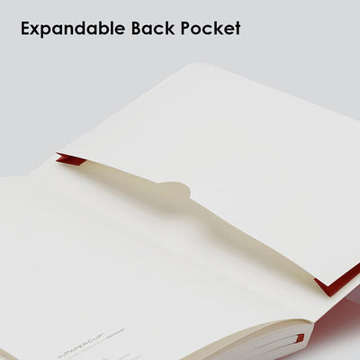 Mypaperclip Executive Series Notebook, Medium (127 X 210Mm, 5 X 8.25 In.) Checks, Esx192M-C Red