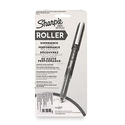 Sharpie Rollerball Pen Blue, Needle Point (0.5Mm), 4 Markers