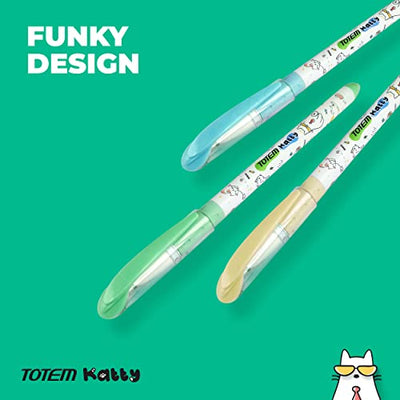 Totem Katty 20Pcs Blue Ball Pens