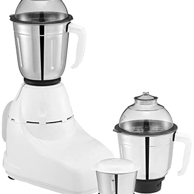 Bajaj GX-8 750W Mixer Grinder with Nutri Pro Feature, 3 Jars, White (Indian Plug)