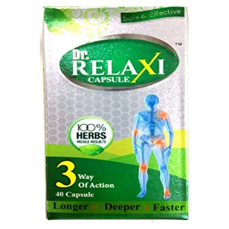 Dr RELAXI Capsule by Rajasthan Aushdhalaya - 30 Capsule (Pack of 2)