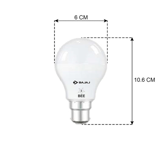 Bajaj Ivora HB LED Lamp 9W | Cool Day Light-6500K B22 | IR Free | UV Free | EnvIRonment Friendly‎ | Energy Efficient | 3.5 KV Surge Protection | Open CIRcuit Protection (Pack Of 6) | 1 Yr Warranty |