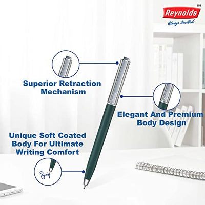 Reynolds Jetter 0.7mm Ball Pen - Blue Ink, Pack of 5