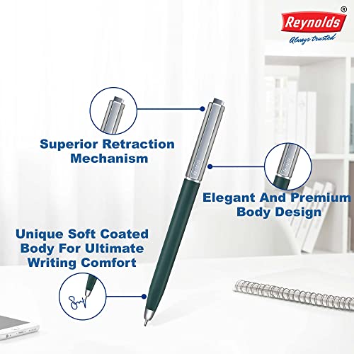 Reynolds Jetter 0.7mm Ball Pen - Blue Ink, Pack of 5