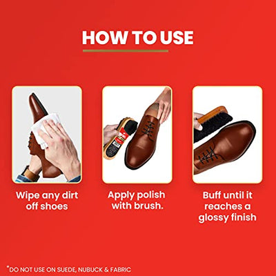 4x Kiwi Paste Shoe Polish - Dark Tan 40g each - Pack of 4