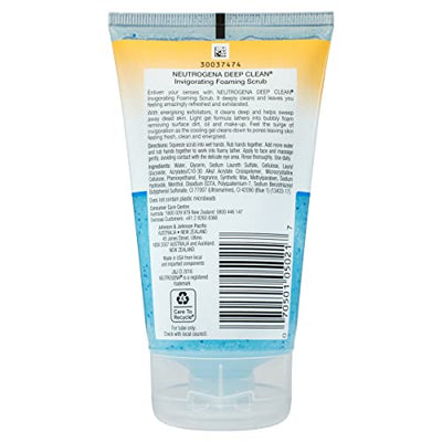 Neutrogena Deep Clean Invigorating Foaming Scrub, 4.2 Ounce