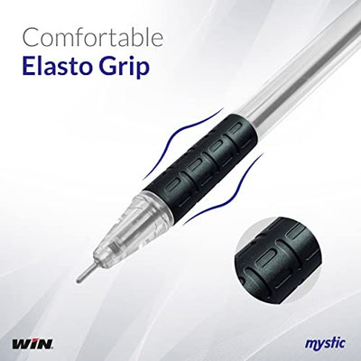 Win Mystic Ball Pens | 20 Pcs (10 Blue Ink, 10 Black Ink) | 0.7mm