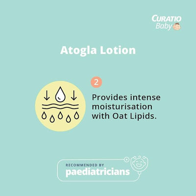 Atogla Baby Lotion 200ml from Tedibar Family | No. 1* Pediatrician prescribed Moisturising Lotion- By Torrent Pharma