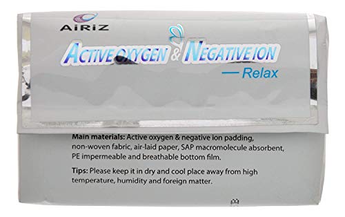 AIRIZ Active Oxygen And Negative Ion Soft-Cotton Sanitary Pads For Night Use (40 Pieces) - Pack Of 5