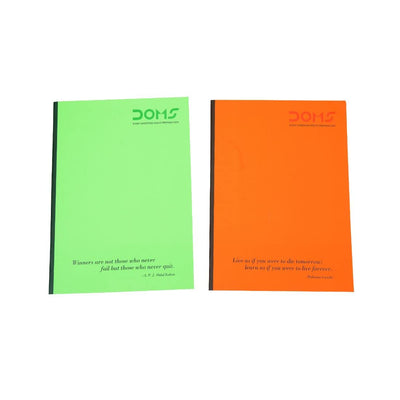 Doms Neon Series Soft Bound Notebook - Unruled