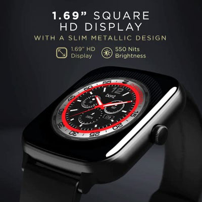 boAt Wave Style Call Smart Watch with Advanced BT Calling Chip,DIY Watch Face Studio, Coins, 1.69" HD Display, Health Ecosystem, Live Cricket Scores, Quick Replies, HR & SpO2(Active Black)