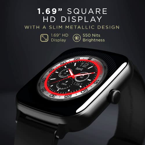 boAt Wave Style Call Smart Watch with Advanced BT Calling Chip,DIY Watch Face Studio, Coins, 1.69" HD Display, Health Ecosystem, Live Cricket Scores, Quick Replies, HR & SpO2(Active Black)
