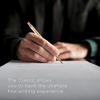 Parker Classic Anti Microbial Stainless Steel Ball Pen - Blue Ink, Pack Of 1