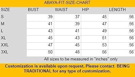 BT - Being Traditional Women’s Front Open Pleated Abaya in Nida Matte Fabric with Lace Work & Zipper Closure (2XL, Black)