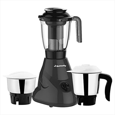 Butterfly Hero Plus Mixer Grinder 550 W, Grey, Small (Indian Plug)