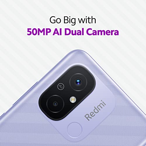 Redmi 12C (Lavender Purple, 4GB RAM, 64GB Storage) | High Performance Mediatek Helio G85 | Big 17cm(6.71) HD+ Display with 5000mAh(typ) Battery