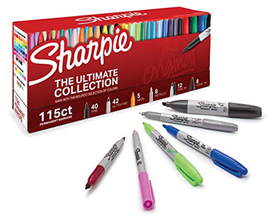 Sharpie Permanent Marker, Ultimate Pack, Assorted, 115 Markers