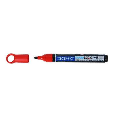 Doms Refilo Non-Toxic Hi-Tech Refillable Loop Lock Permanent Marker Pens
