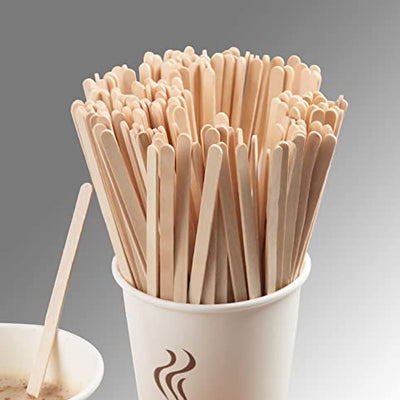 BRIGHTAIL INFRA Coffee Stir Sticks Wood Stirrers Disposable Drink Stirrers for Tea Beverages (4.5 Inch, 1000)